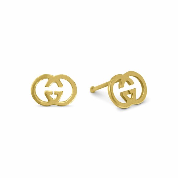 14kt Double G’s Nosestud Handcrafted Designer With 14kt Solid Gold - Picture 1 of 2